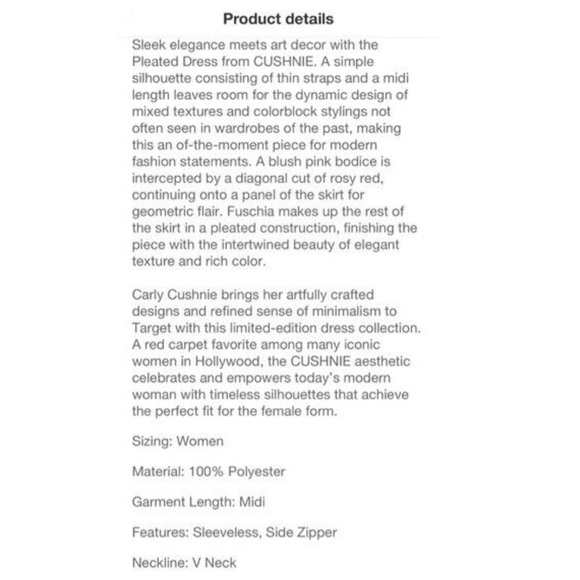 Cushnie Colorblock Pleated Dress (NWOT) - Picture 5 of 5